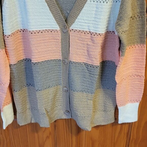 Women's Button Front Sweater Cardigan xl - Picture 2 of 4